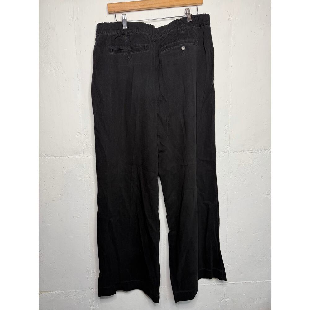 NEW Everlane Womens Pleated Wide Leg Chino Pants Size 16 Black - Picture 5 of 7